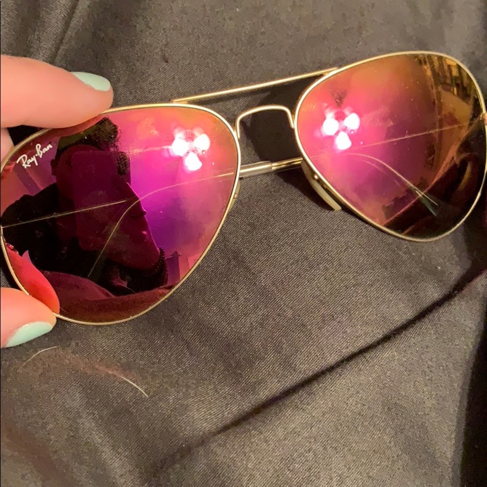 Pink Ray Band Aviators